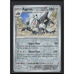 Pokemon TCG - Aggron [Reverse Holo] - 122/167 - Twilight Masquerade - Near  Mint